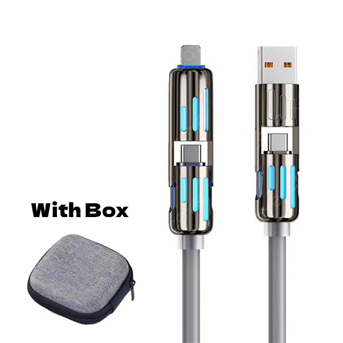 đ„NabĂjecĂ kabel USB 4 v 1, rychlĂ© nabĂjenĂâĄ