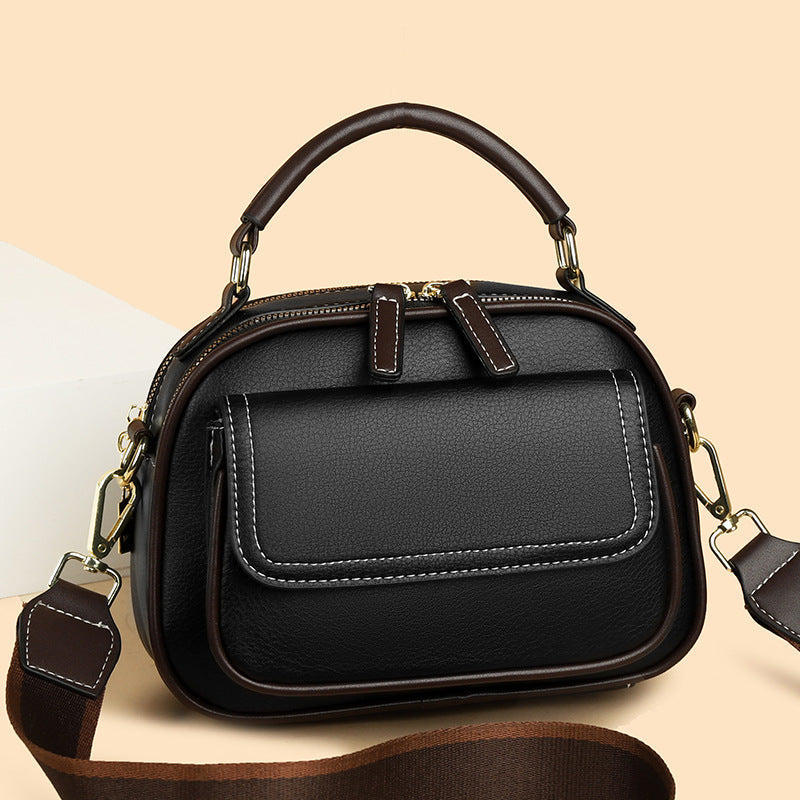 【🎊Nové produkty 30% sleva】👜Elegantní dvouvrstvá crossbody kabelka se širokým popruhem