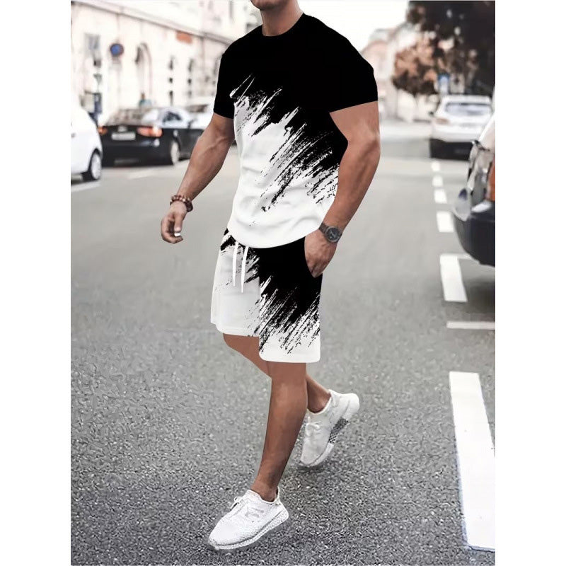 Vynikněte v dynamickém 3D potisku – pánský letní dynamický potištěný set. Na dobírku! 🔥