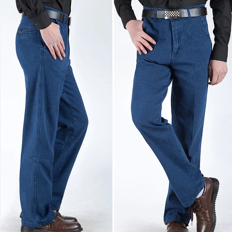 👖 Rovné pánské džíny s vysokým pasem -TAB