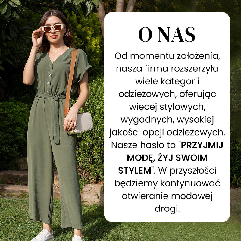 🌸Ležérní dámská kombinéza s výstřihem do V
