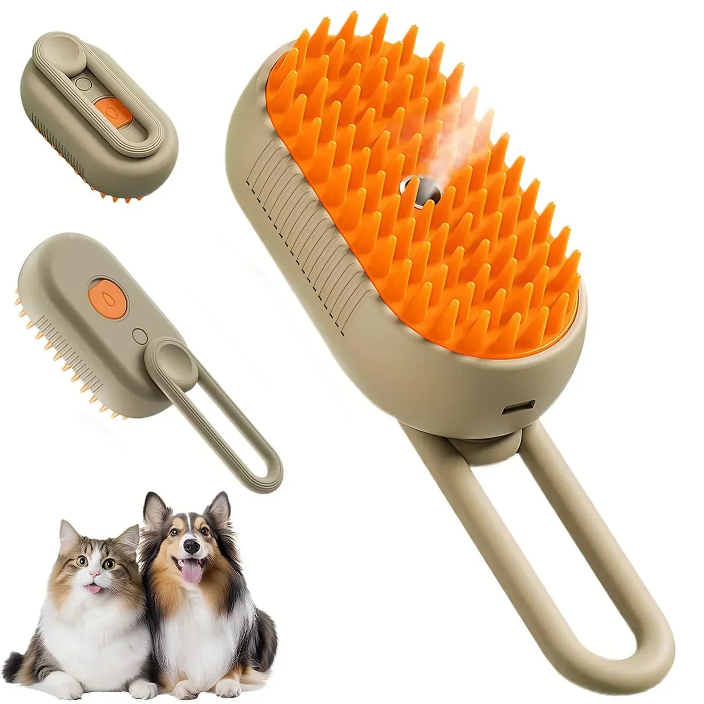 🐱🐶✨3 v 1 parní kartáče pro domácí mazlíčky