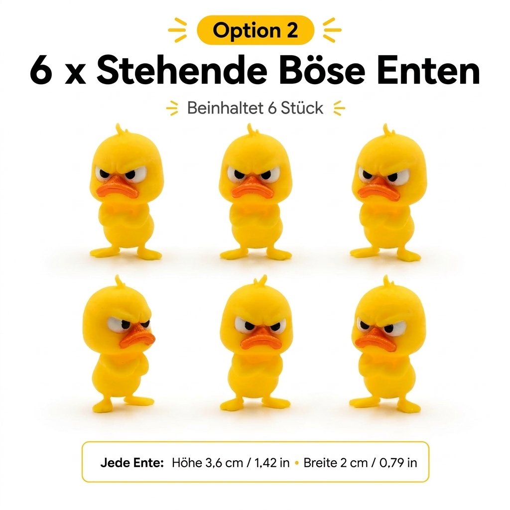 😠 Figurka rozzlobené kachny na stůl – Dodajte svému stolu drzý nádech! 🐥