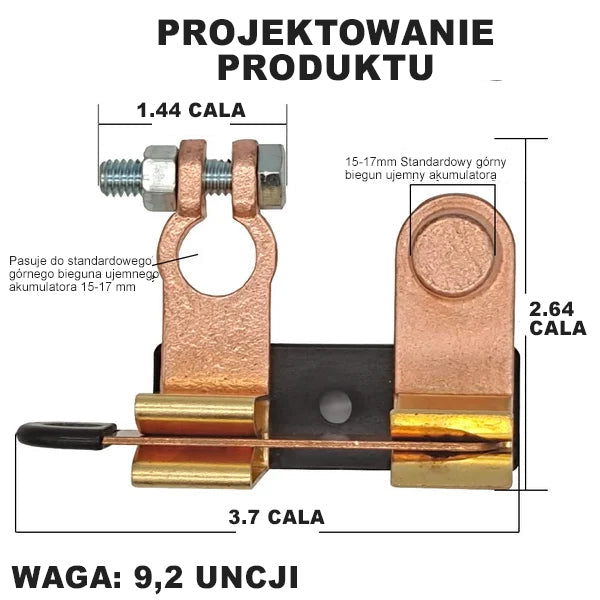 Hlavní spínač horního sloupku nože