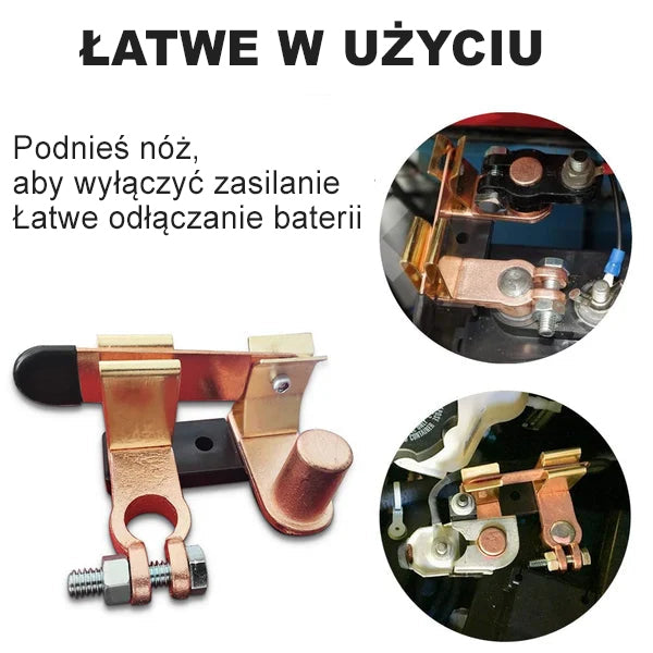 Hlavní spínač horního sloupku nože