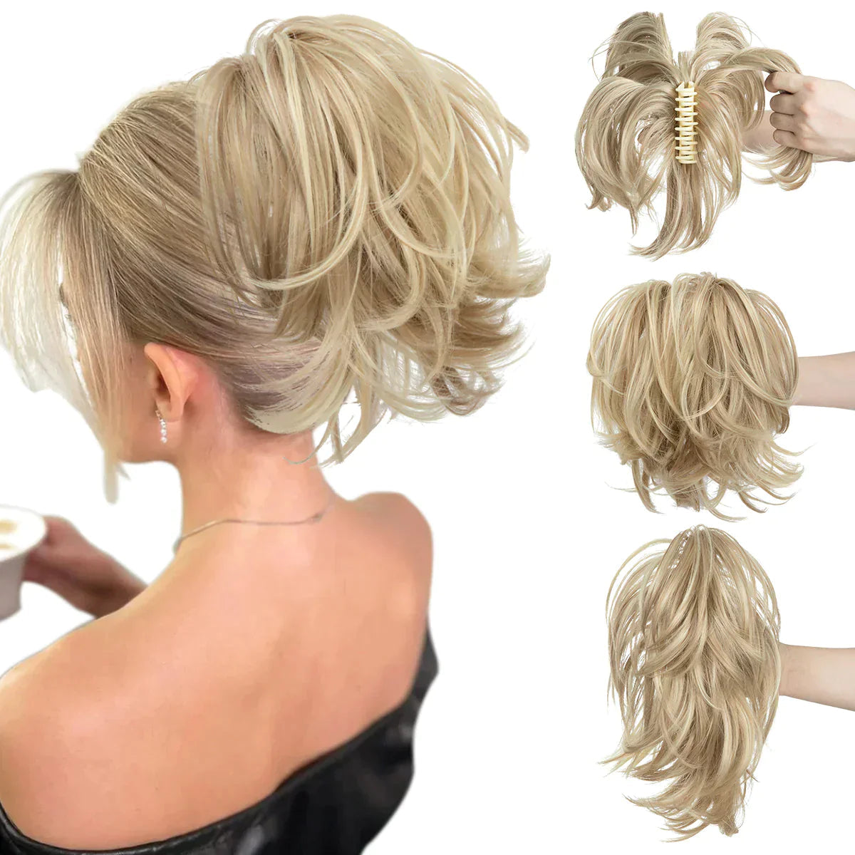 Diy Bun vlasové doplňky