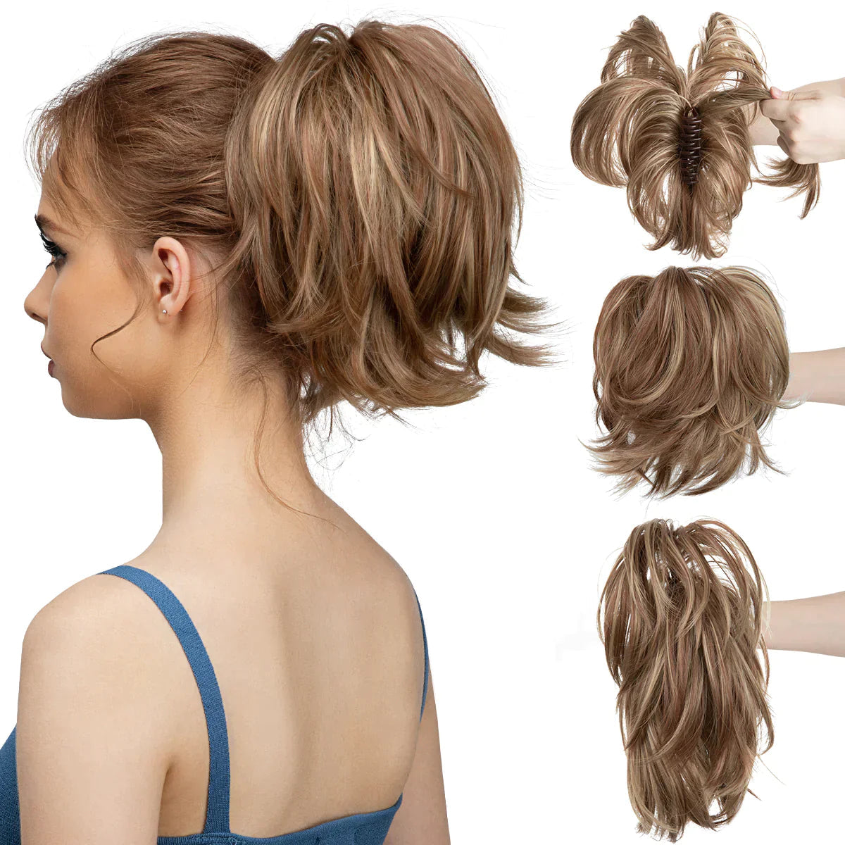 Diy Bun vlasové doplňky