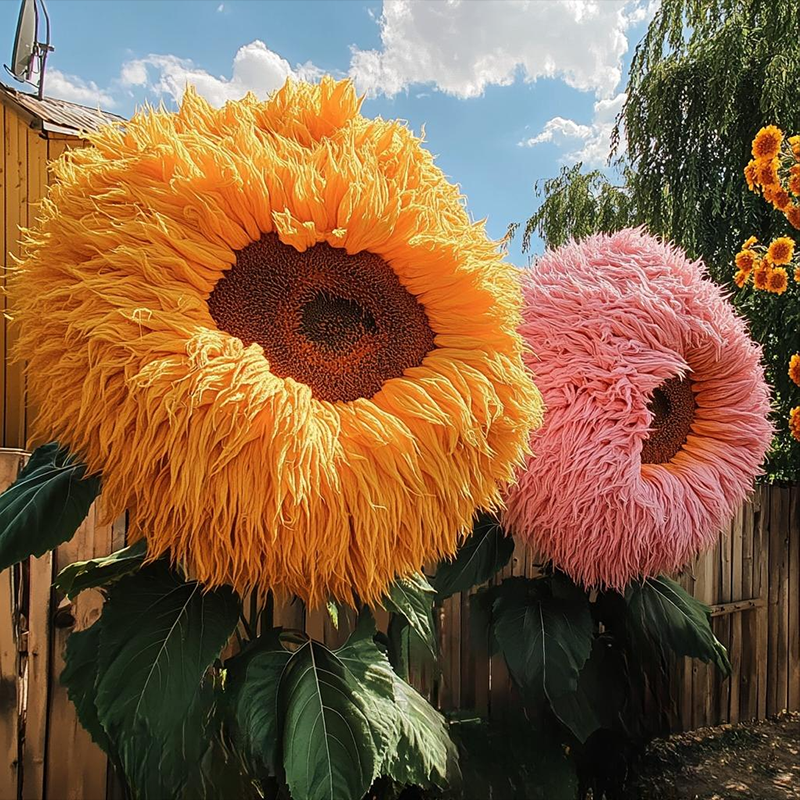 🌻 Rozkošný obří plyšový medvídek ve tvaru slunečnice 🔆