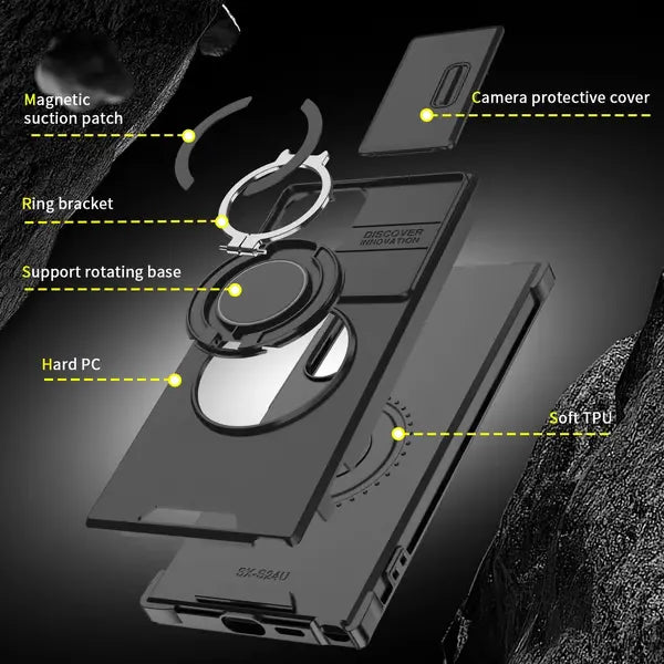 📱Prémiové pouzdro Measurable Armor s výklopným stojánkem pro Samsung Galaxy S Series
