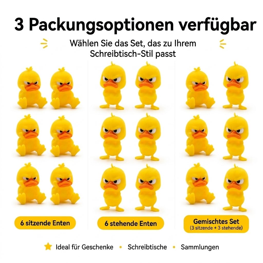 😠 Figurka rozzlobené kachny na stůl – Dodajte svému stolu drzý nádech! 🐥