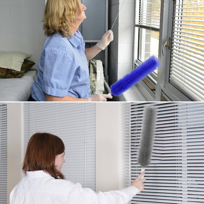 Flexibilní kartáče z mikrovlákna na čištění ventilátorů – opakovaně použitelné nástroje pro čištění lopatek ventilátoru, větracích otvorů a žaluzií