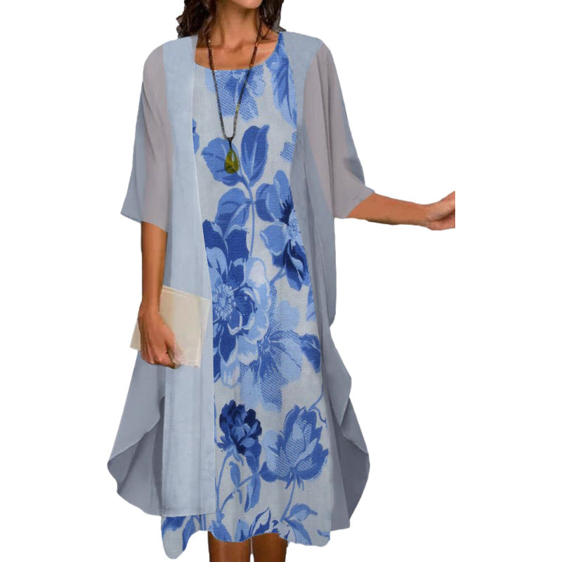 🥰 Elegantní dvoudílný: top s polorukávy + šaty