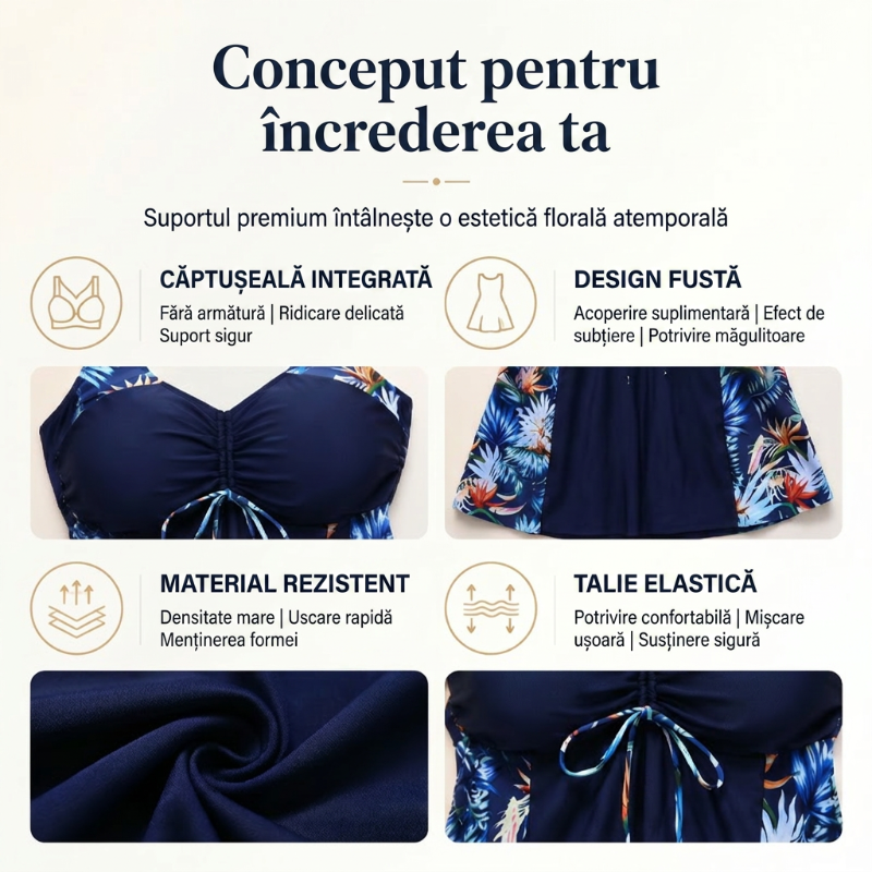 🏖️ Dámské plavky s potiskem a výstřihem do V bez rukávů