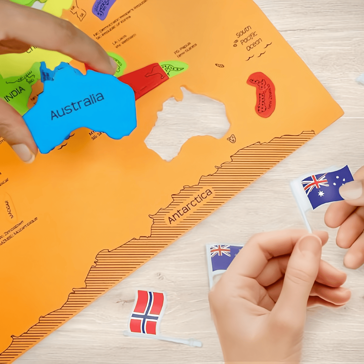 🔥🌍 Sada puzzle s mapou světa a mapou USA