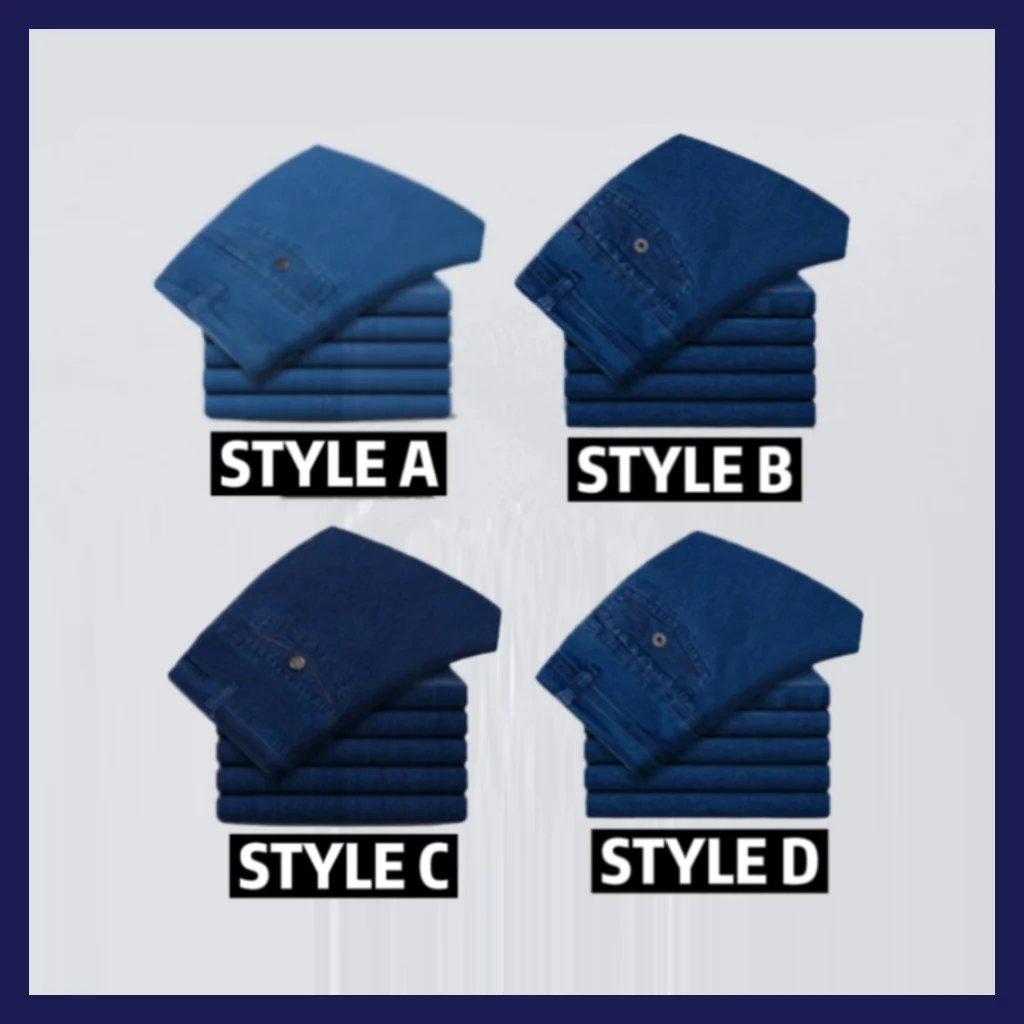 👖 Rovné pánské džíny s vysokým pasem -TAB