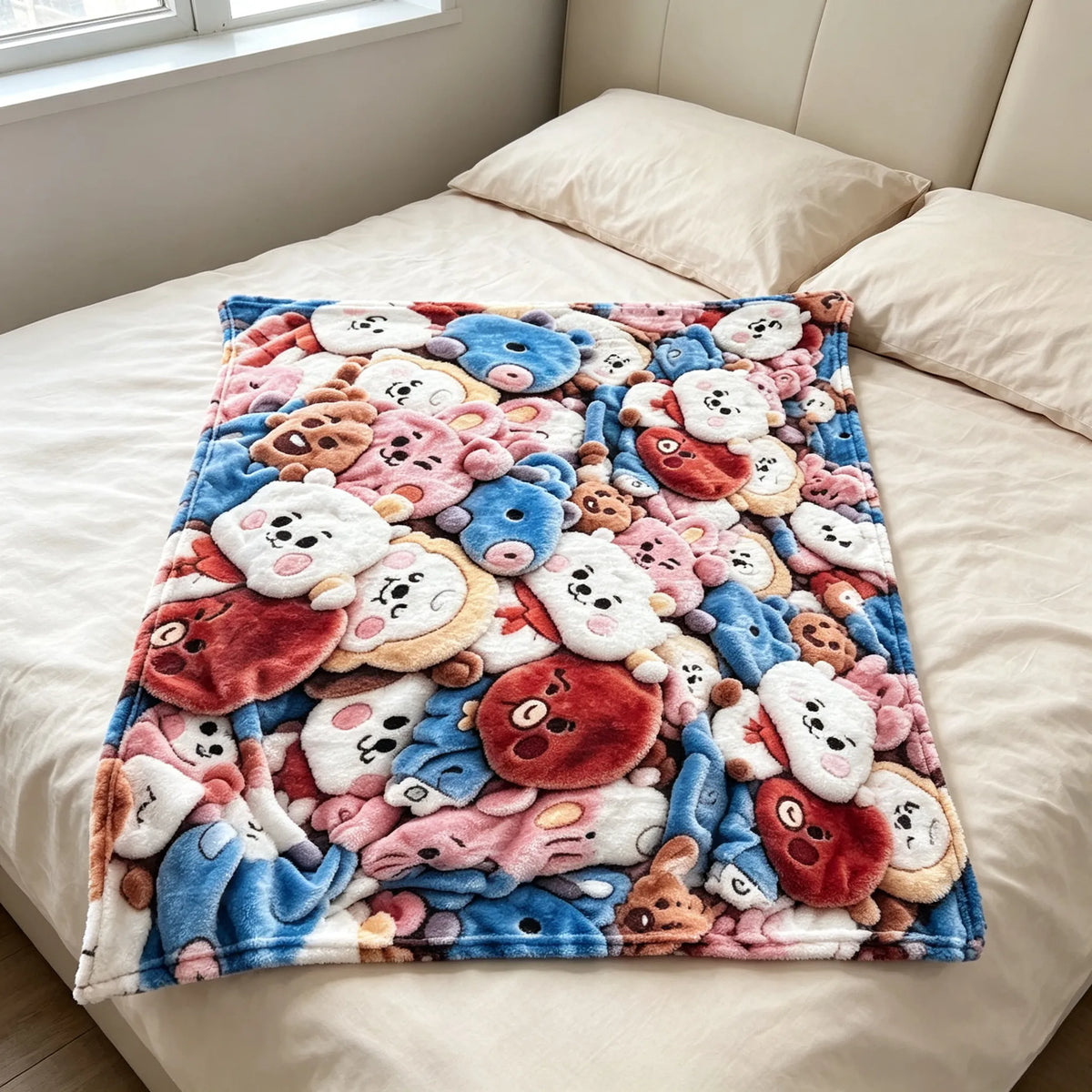 2D plyšová deka