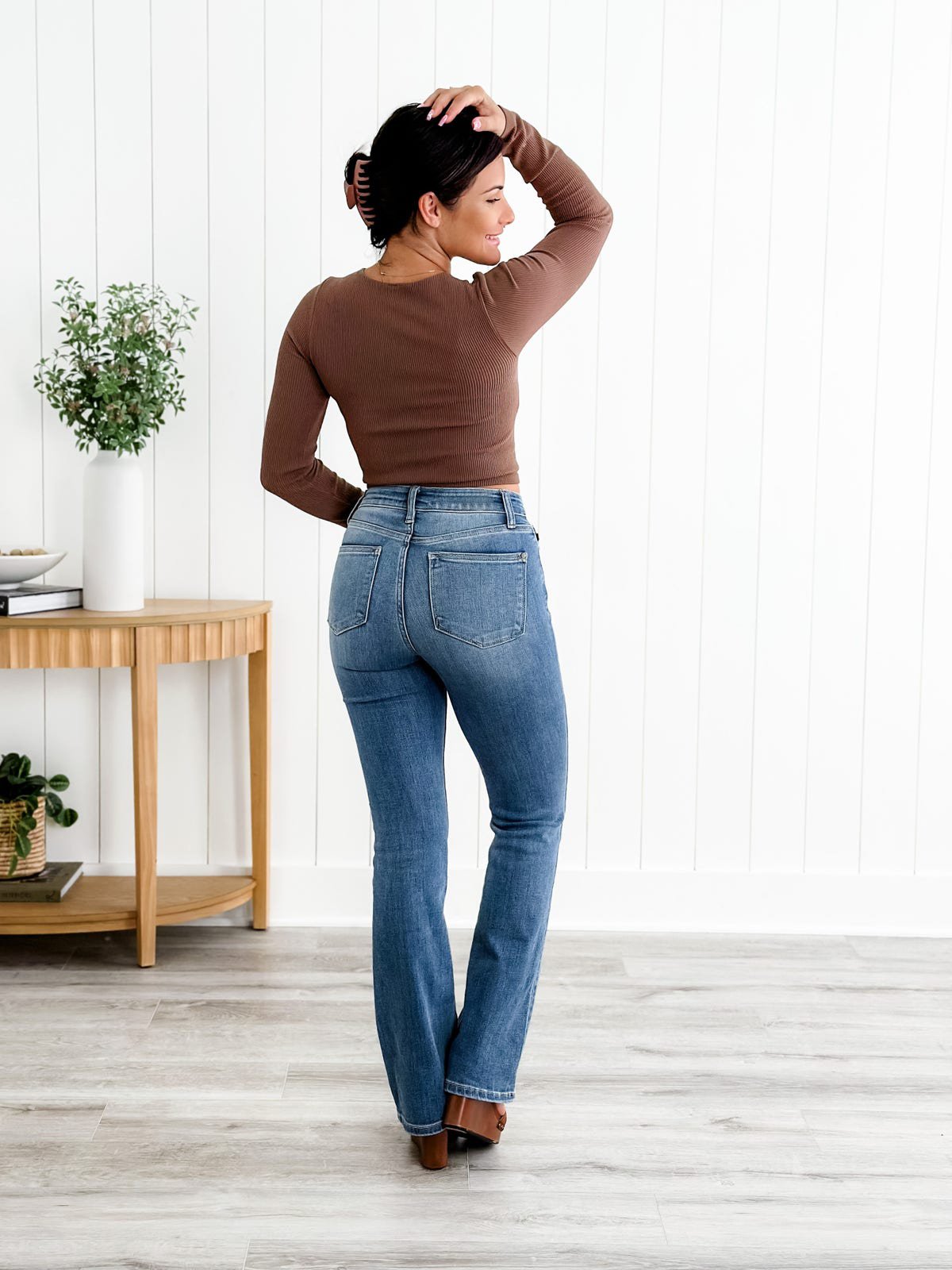 🏆Vyprané strečové džíny, které stahují bříško a zvedají boky👖