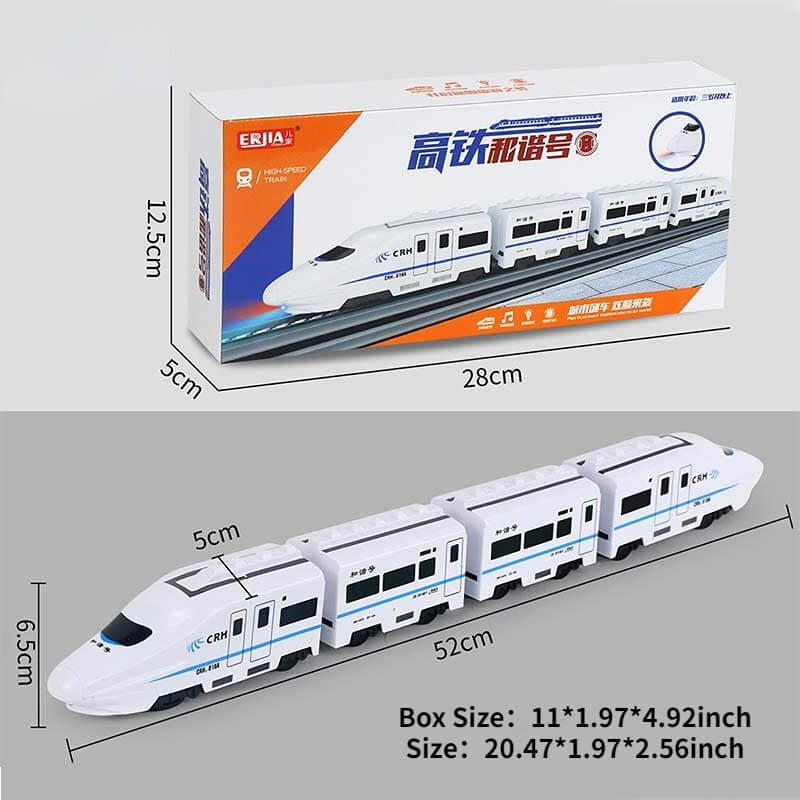 🔥Elektrická univerzální vysokorychlostní železniční simulační hračka Harmony Train