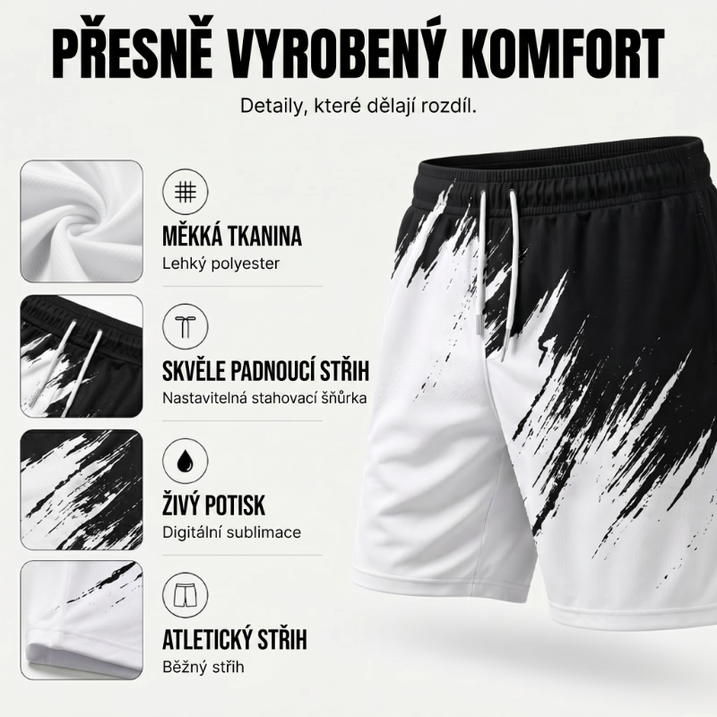 Vynikněte v dynamickém 3D potisku – pánský letní dynamický potištěný set. Na dobírku! 🔥