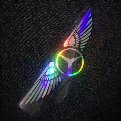3D laserová nálepka na auto s andělskými křídly ✧4 ks✧