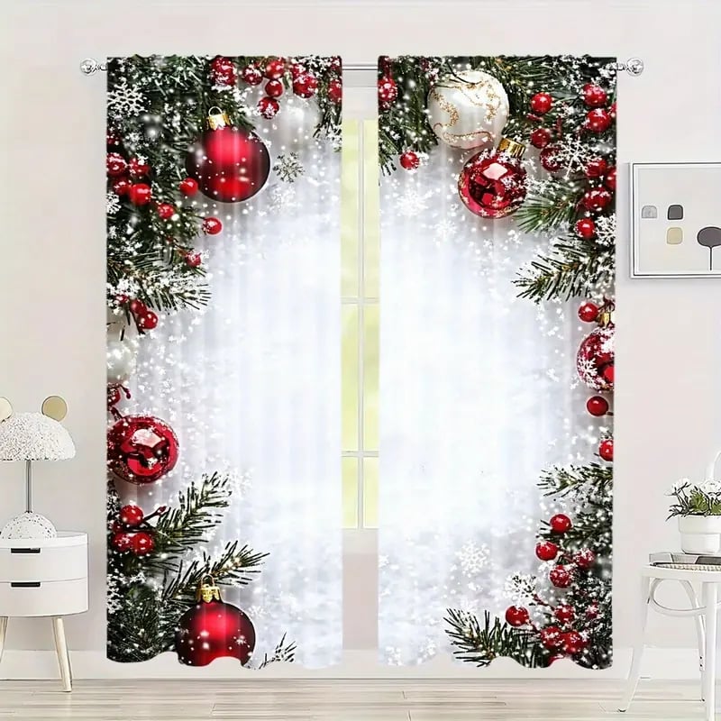 🎅Vánoční výprodej 49% SLEVA🎄Vánoční záclony