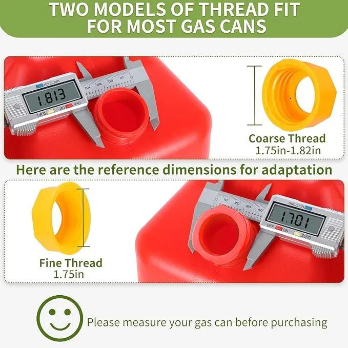 🔥 Vylepšená náhradní hubice na kanystr s flexibilní tryskou, vhodná pro většinu kanystrů o objemu 1/2/5/10 galonů