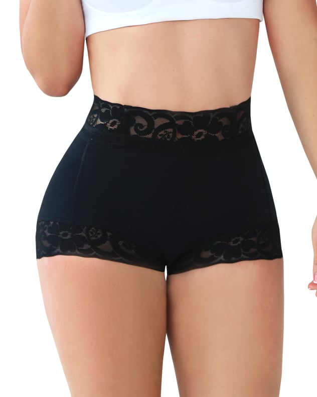 🔥Novoroční výprodej 2024 💖 Dámské krajkové klasické kalhotky na ležérní nošení Body Shaper Butt Lifter-TAB