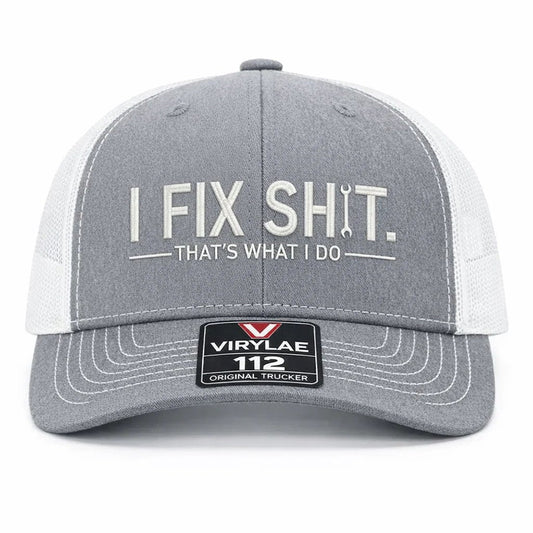 🛠️ Kšiltovka I Fix Shit Trucker – Vtipná čepice mechanika a opraváře