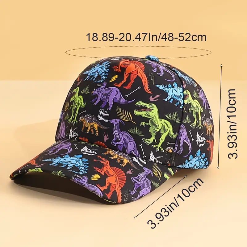 🦖Dětská baseballová čepice s dinosaurem🧢
