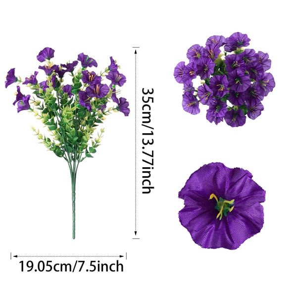 💥Vylepšený materiál nejvyšší kvality 🌸Svlačec odolný vůči UV záření a neblednoucí (bez květináče)