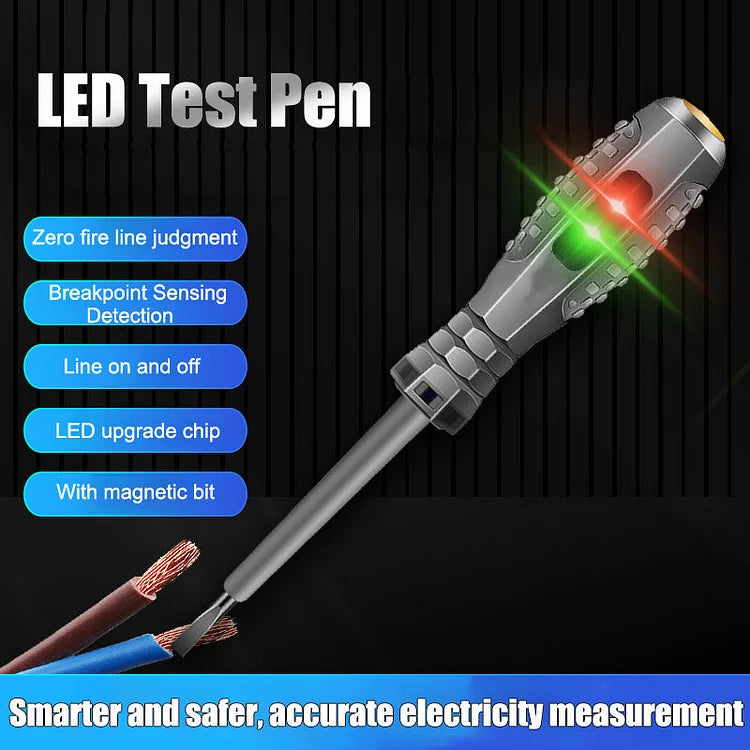 2v1 výkonný magnetický magnetický šroubovák s elektrickým detektorem