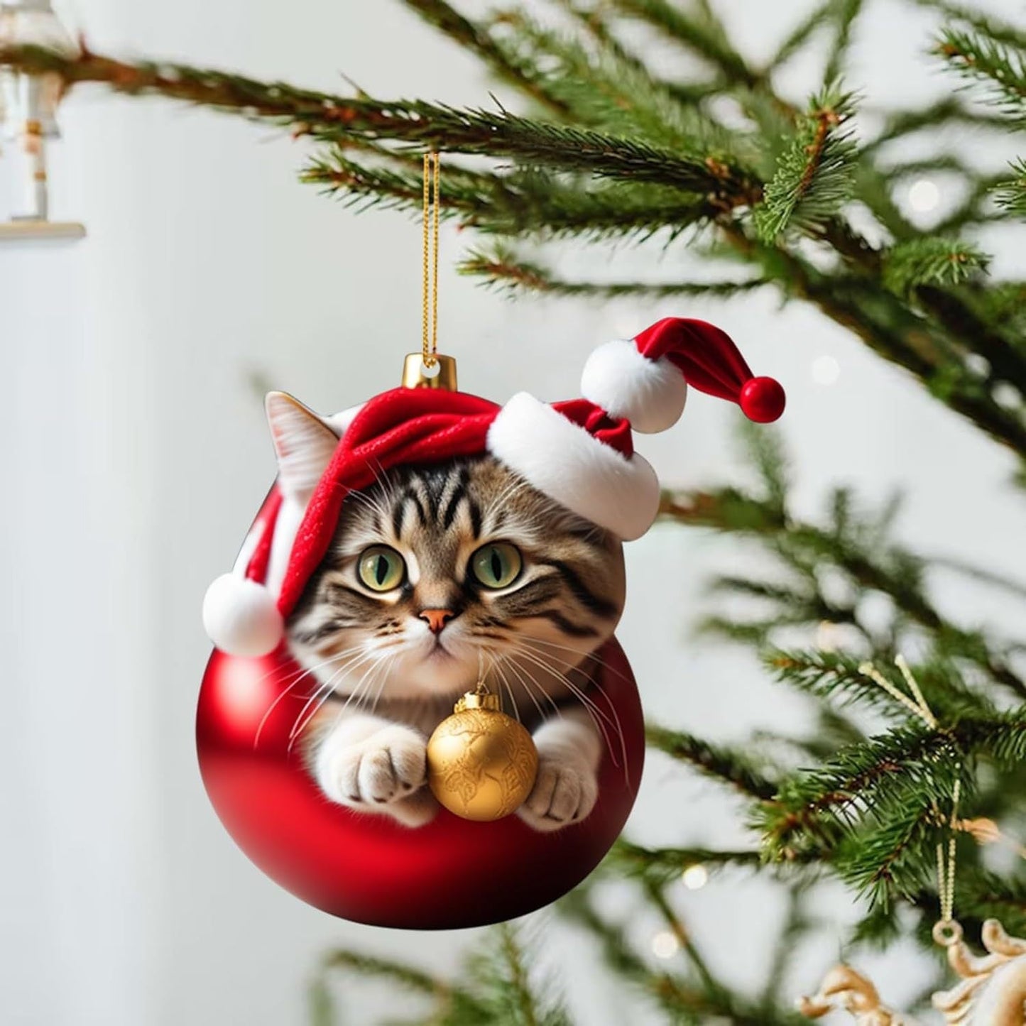 🎄10 kusů 😻Kočičí ozdoby na vánoční stromeček✨ Závěsné kočičí ozdoby