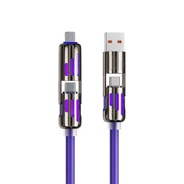 🔥Nabíjecí kabel USB 4 v 1, rychlé nabíjení⚡
