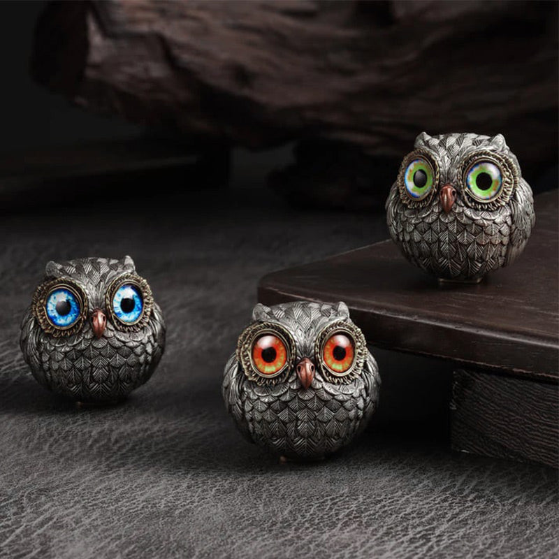🦉Realistická figurka strážce šťastné sovy