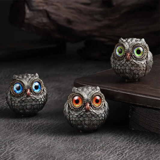 🦉Realistická figurka strážce šťastné sovy