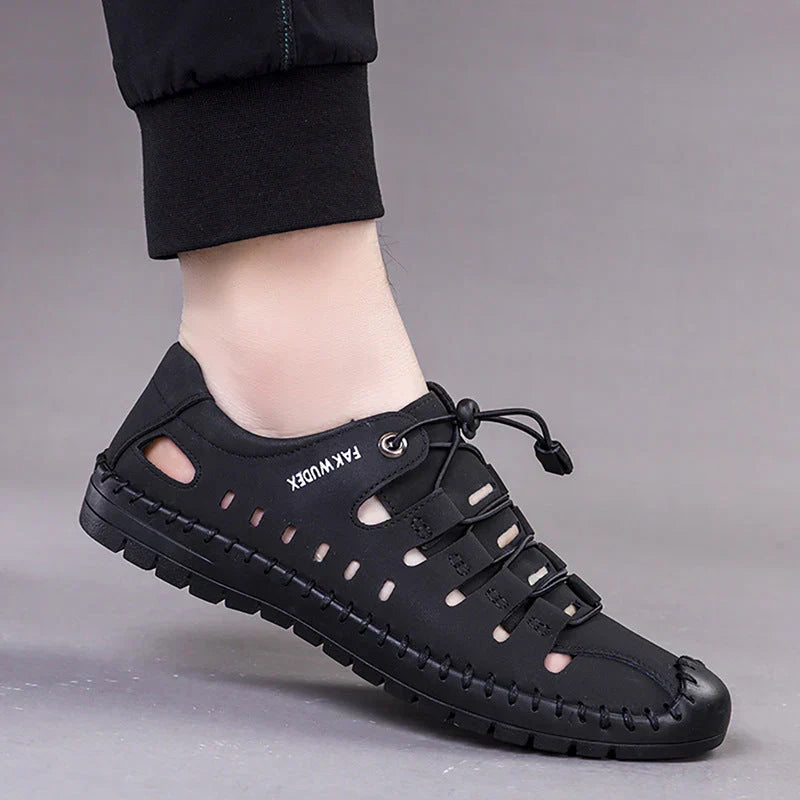 🔥Kožené sandály s úzkou špičkou👞