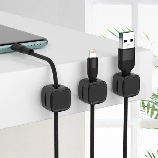 🔥KUPTE VÍCE, UŠETŘETE VÍCE – Magnetický organizér kabelů, snadné a bezpečné lepící uspořádání kabelů