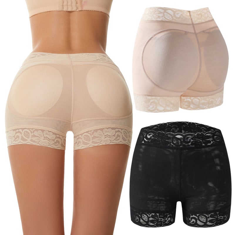 🔥Novoroční výprodej 2024 💖 Dámské krajkové klasické kalhotky na ležérní nošení Body Shaper Butt Lifter-TAB