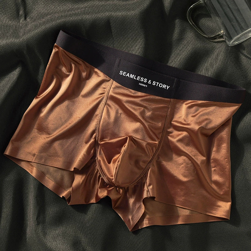 (3 ks.) Elegantní pánské boxerky Ice Silk s antimikrobiálním efektem od Mulberry Silk