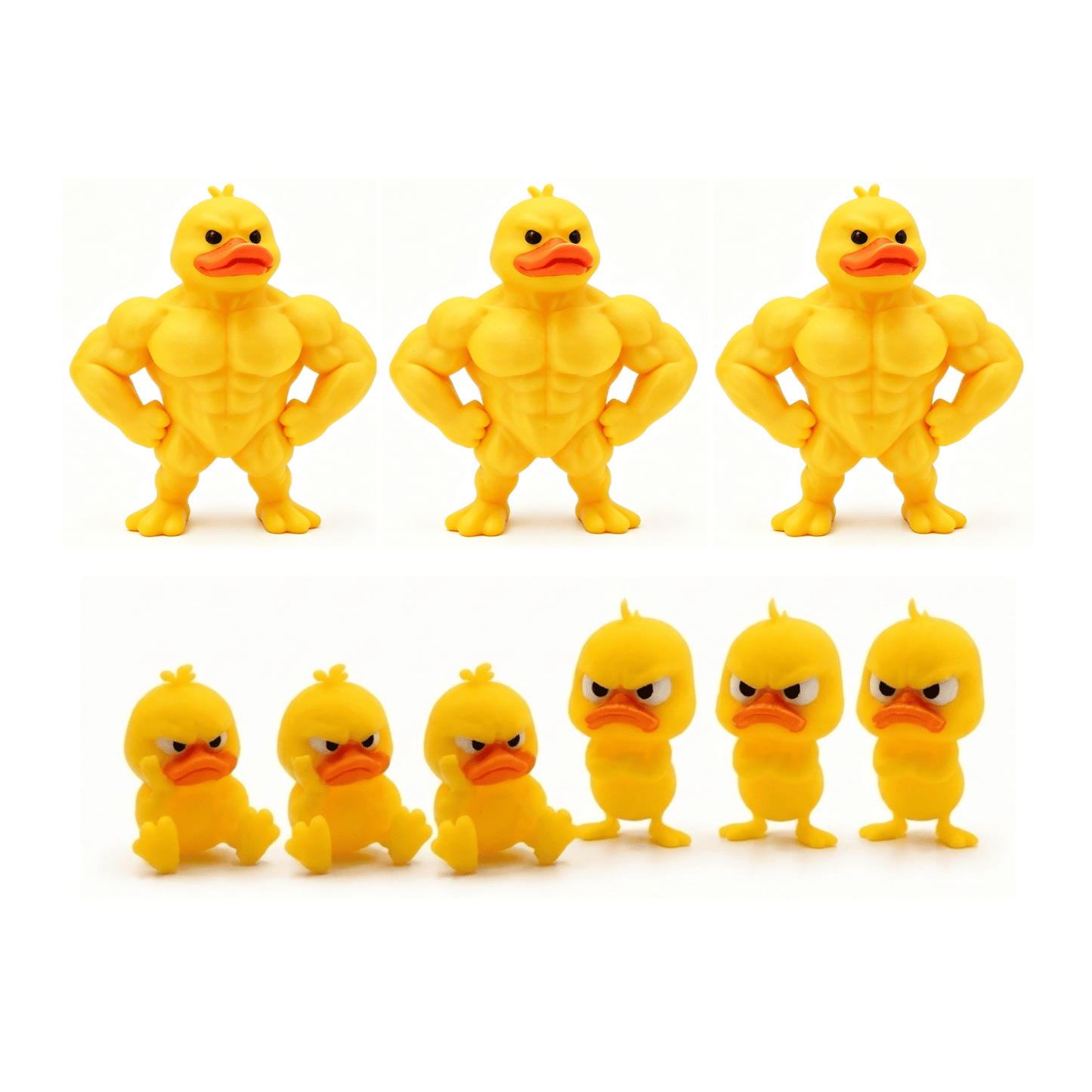 😠 Figurka rozzlobené kachny na stůl – Dodajte svému stolu drzý nádech! 🐥