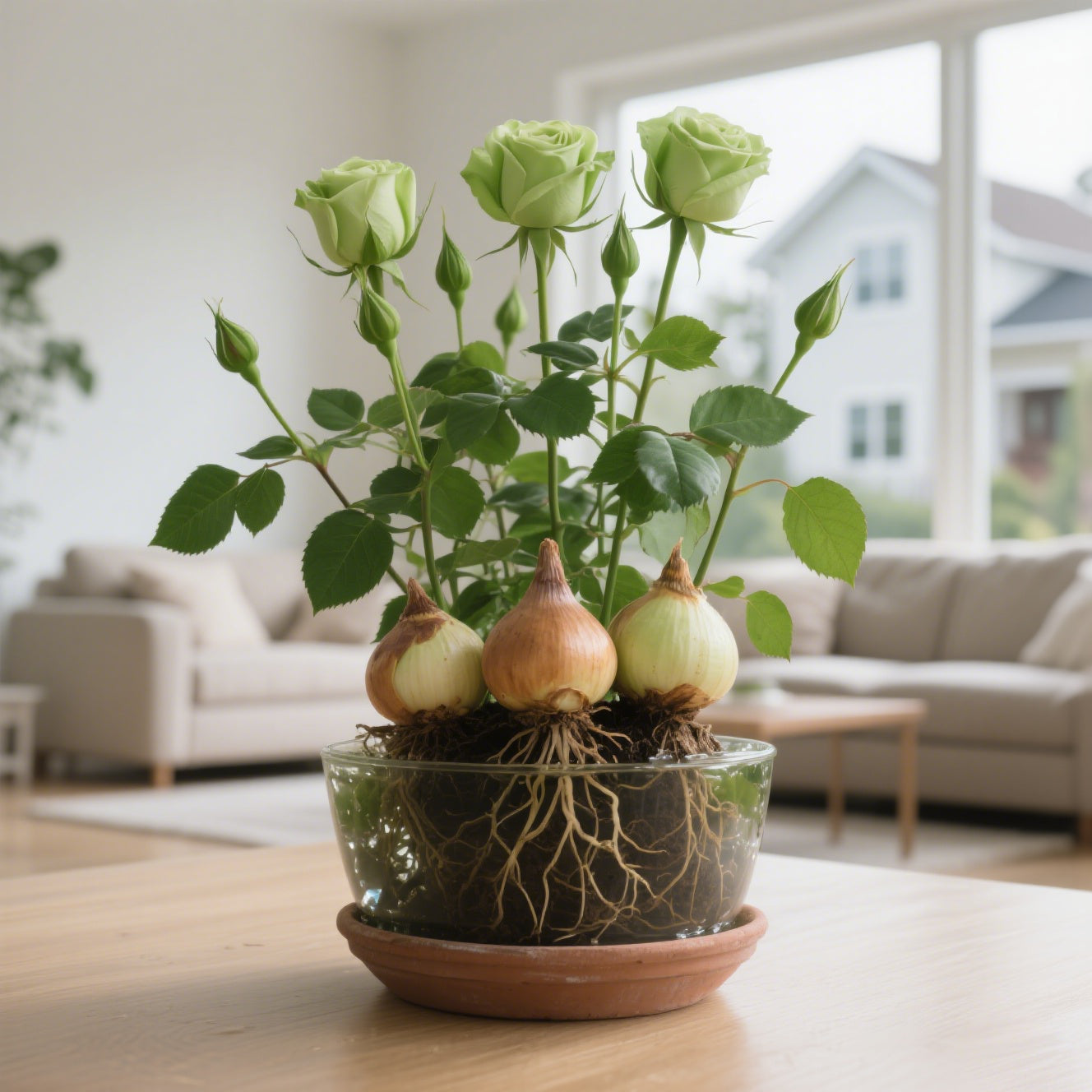 ✨Hydroponické cibulky růží – nádherně voní ✨Lze pěstovat ve vodě nebo v půdě