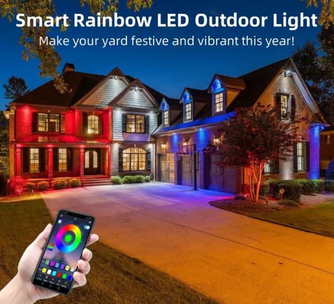 ⏰Poslední den výprodeje🌈Chytré duhové LED venkovní permanentní světlo