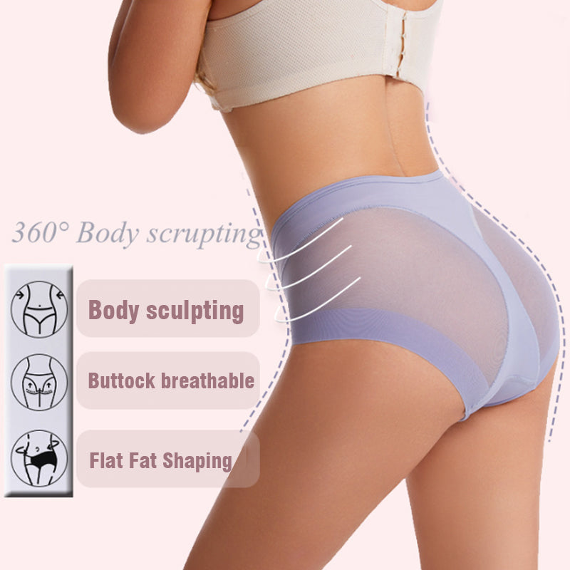💞 Ledové hedvábné tvarující kalhotky s vysokým pasem👙