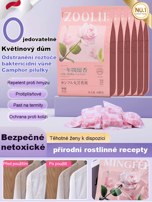Odstranění roztoče baktericidní vůně Camphor pilulky