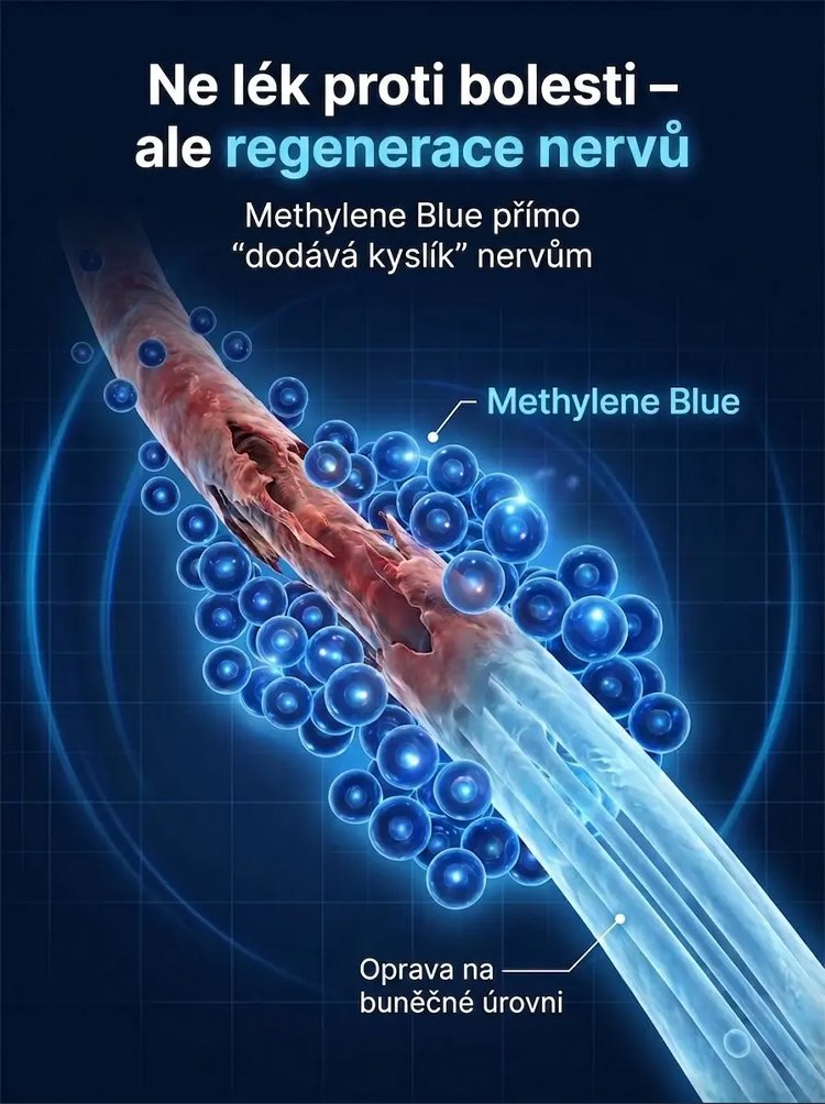 Zmírnění nervové bolesti modrými gumovými bonbóny