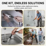 💧 Třívrstvá hadice odolná proti zlomení – PVC a nerezová ocel. Univerzální konektor, snadná instalace. Ideální pro intenzivní čištění! 🚿🔧