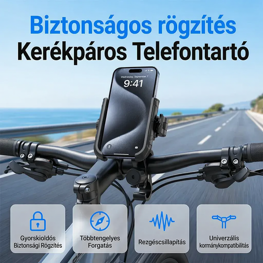 🚲✨ Držák telefonu na kolo s rychlou montáží 🛡️