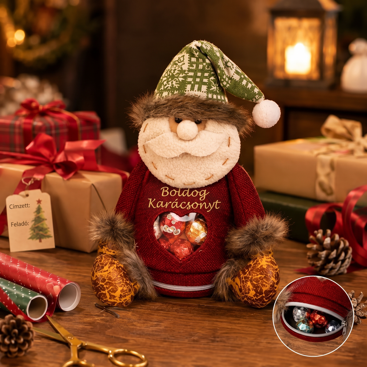 🎄🎁 SLEVA 49 % poslední den! Vánoční dárkové tašky na zip – sváteční balení 🎅✨