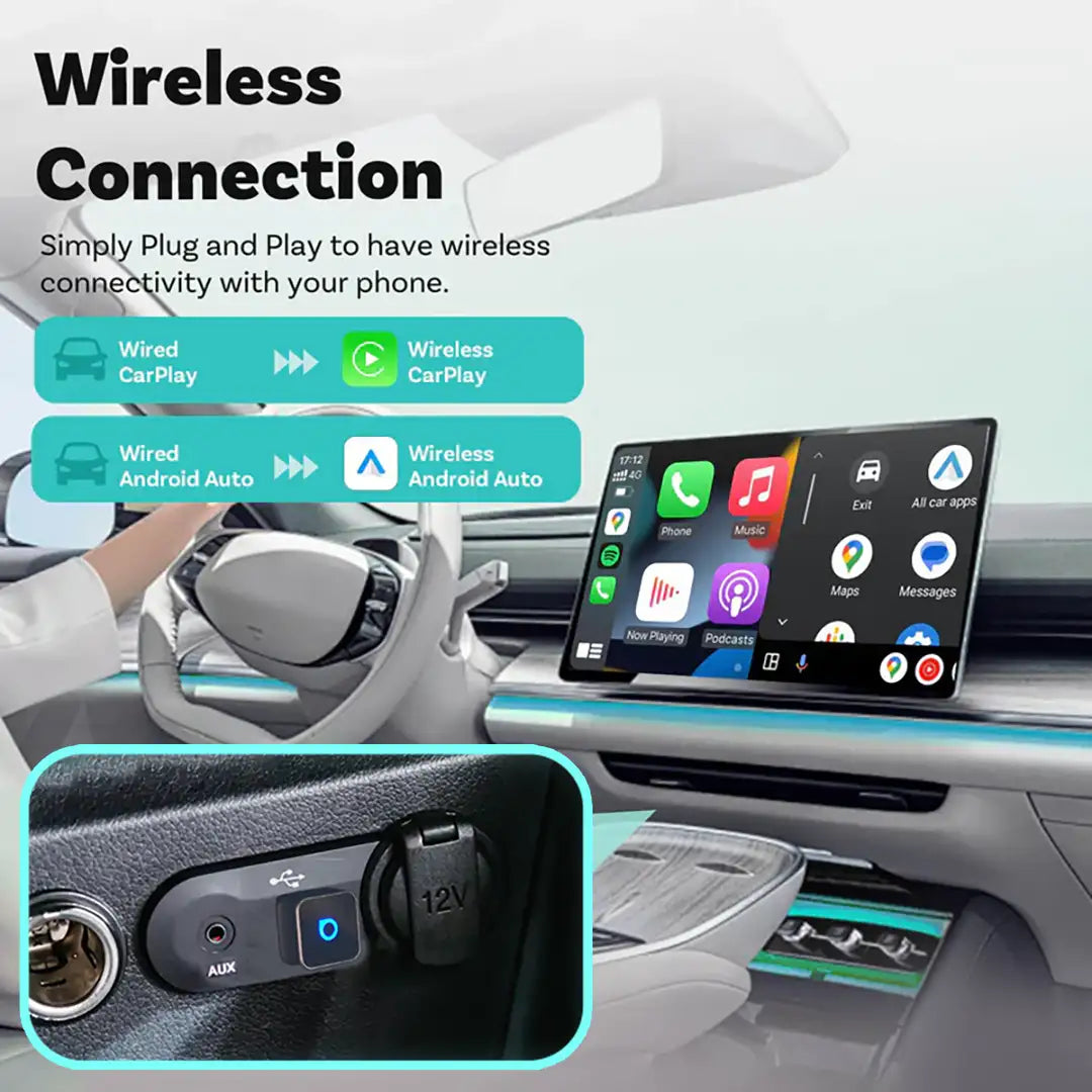 Bezdrátový adaptér Ottocast Mini 3.0 Ultra Cube CarPlay pro Android Auto