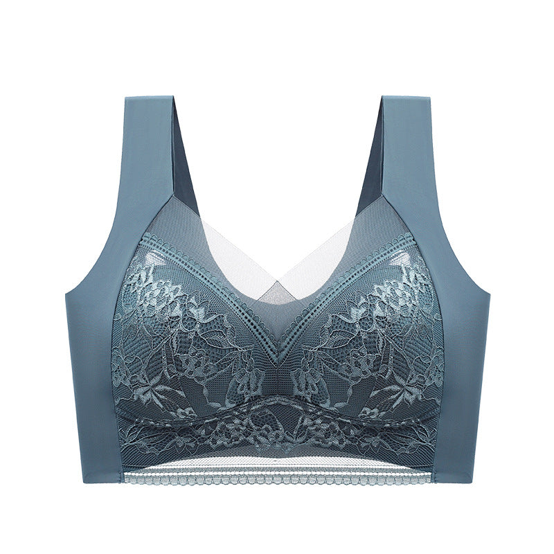 👙 Super pohodlná a měkká dámská krajková podprsenka bez ocelových kroužků【✨1 + 1 zdarma】